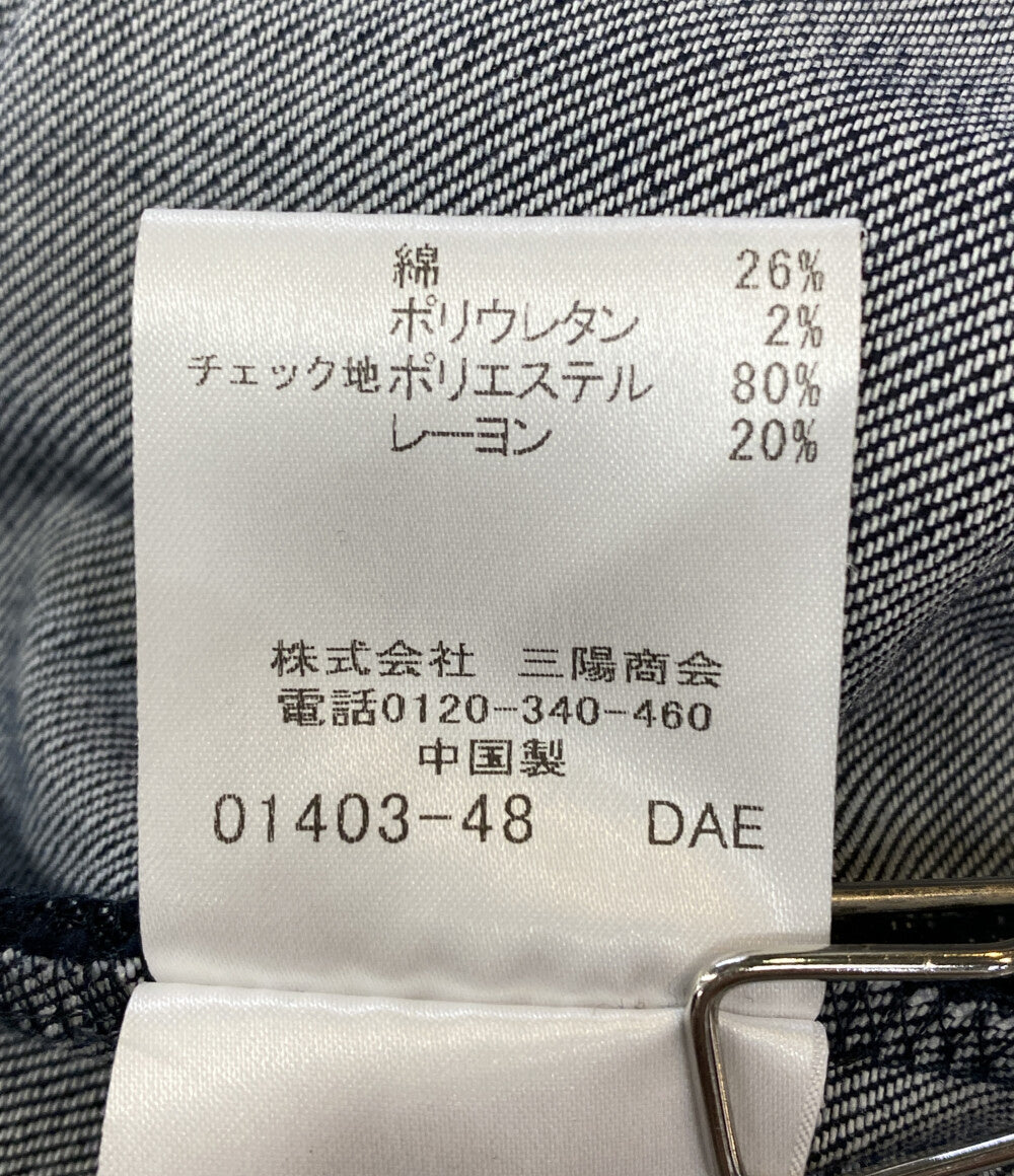 美品 ブルーレーベルクレストブリッジ スラブシャンブレーデニムドレス レディース SIZE 38 BLUE LABEL CRESTBRIDGE