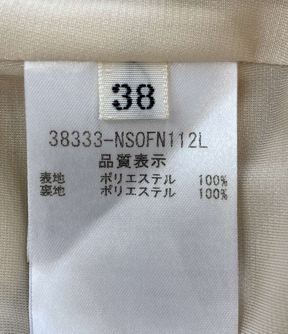フォクシー ニューヨーク 美品 ノースリーブワンピース ベージュ 38333-NS0FN112L レディース SIZE 38 FOXEY NEW YORK