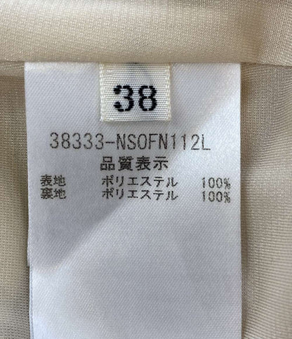 フォクシー ニューヨーク 美品 ノースリーブワンピース ベージュ 38333-NS0FN112L レディース SIZE 38 FOXEY NEW YORK