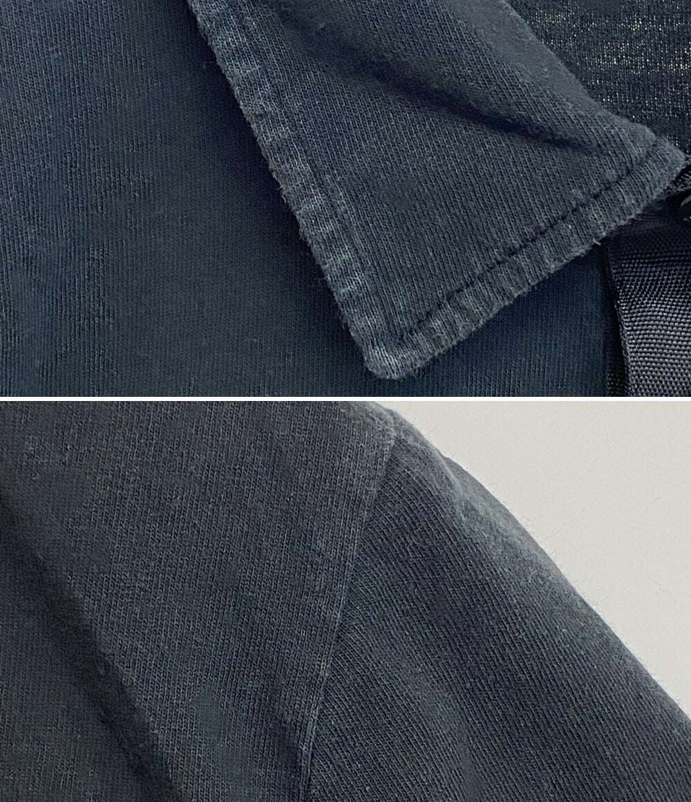 【QR確認正規品】ストーンアイランド ワッペンロゴ 半袖ポロシャツ L ネイビー ストーンアイランド ポロシャツ ロゴワッペン メンズ SIZE L