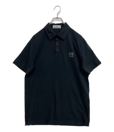 ストーンアイランド ポロシャツ ロゴワッペン メンズ SIZE L STONE ISLAND