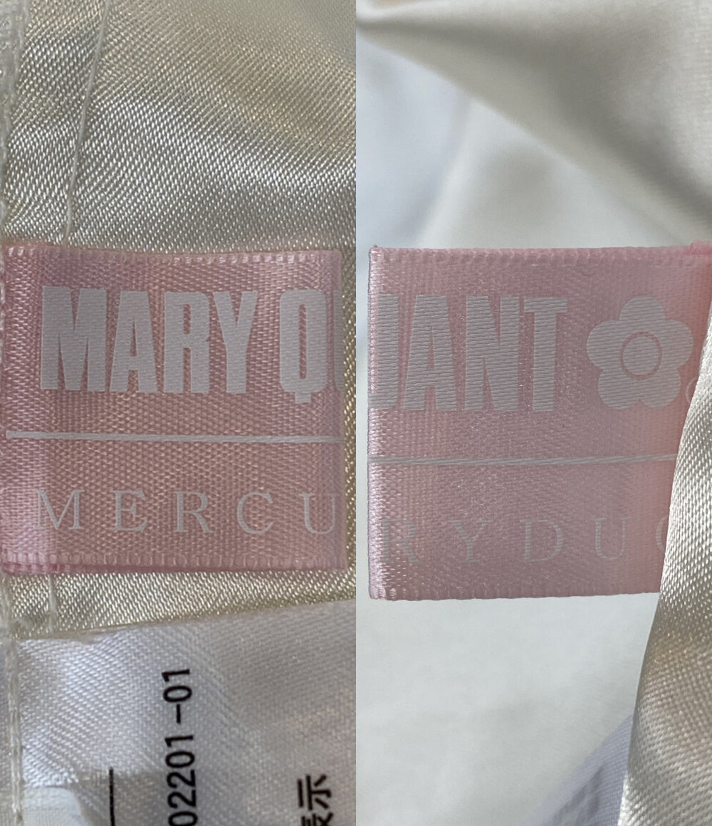 マリークヮント マーキュリーデュオ 五分袖ワンピース ブラック ホワイト 002520302201-01 レディース SIZE M Mercury Duo／Mary Quant