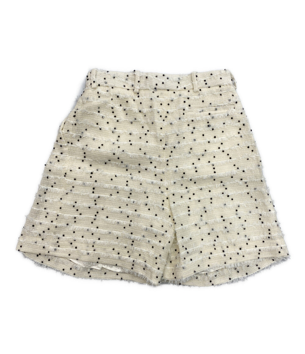 ニナリッチ ハーフパンツ ツイード ドット 5S-PA010-W0357 25SS レディース SIZE 38 NINA RICCI
