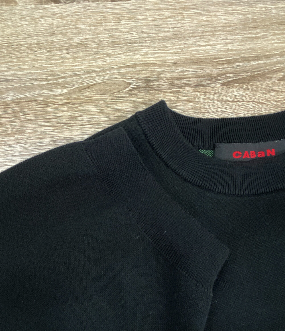 キャバン 半袖ニット ブラック 59-02-41-02009 レディース SIZE S CABaN