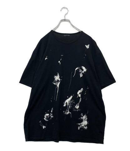 LAD MUSICIAN 半袖Ｔシャツ ペイント ブラック メンズ SIZE 44 ラッドミュージシャン
