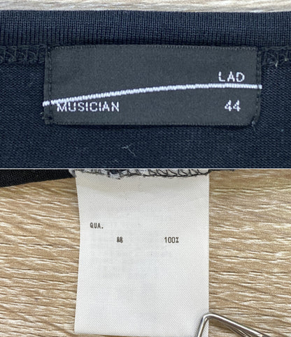 LAD MUSICIAN 半袖Ｔシャツ ペイント ブラック メンズ SIZE 44 ラッドミュージシャン