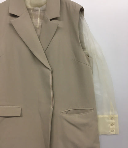 アメリ ロングジレ ベスト LONG BEST SET SHEER DRESS 2022ss レディース SIZE M AMERI