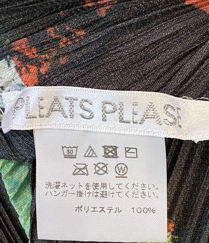 プリーツプリーズ 美品 ノースリーブロングワンピース マルチカラー PP91JH724 レディース SIZE 3 PLEATS PLEASE