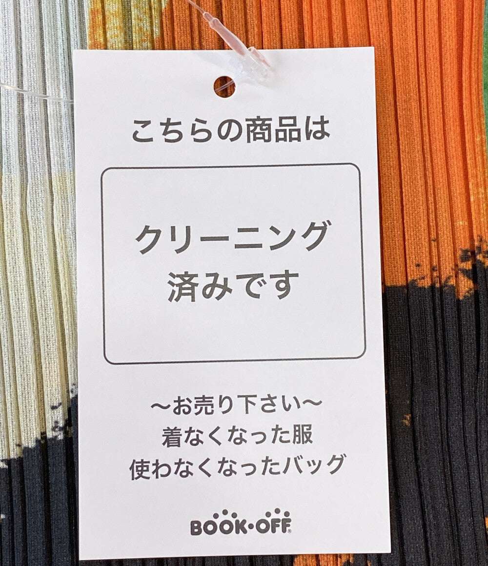 プリーツプリーズ 美品 ノースリーブロングワンピース マルチカラー PP91JH724 レディース SIZE 3 PLEATS PLEASE