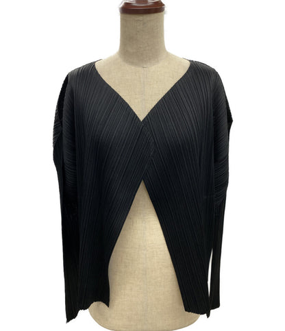 プリーツプリーズ カーディガン ブラック PP04JD623 レディース SIZE 3 PLEATS PLEASE