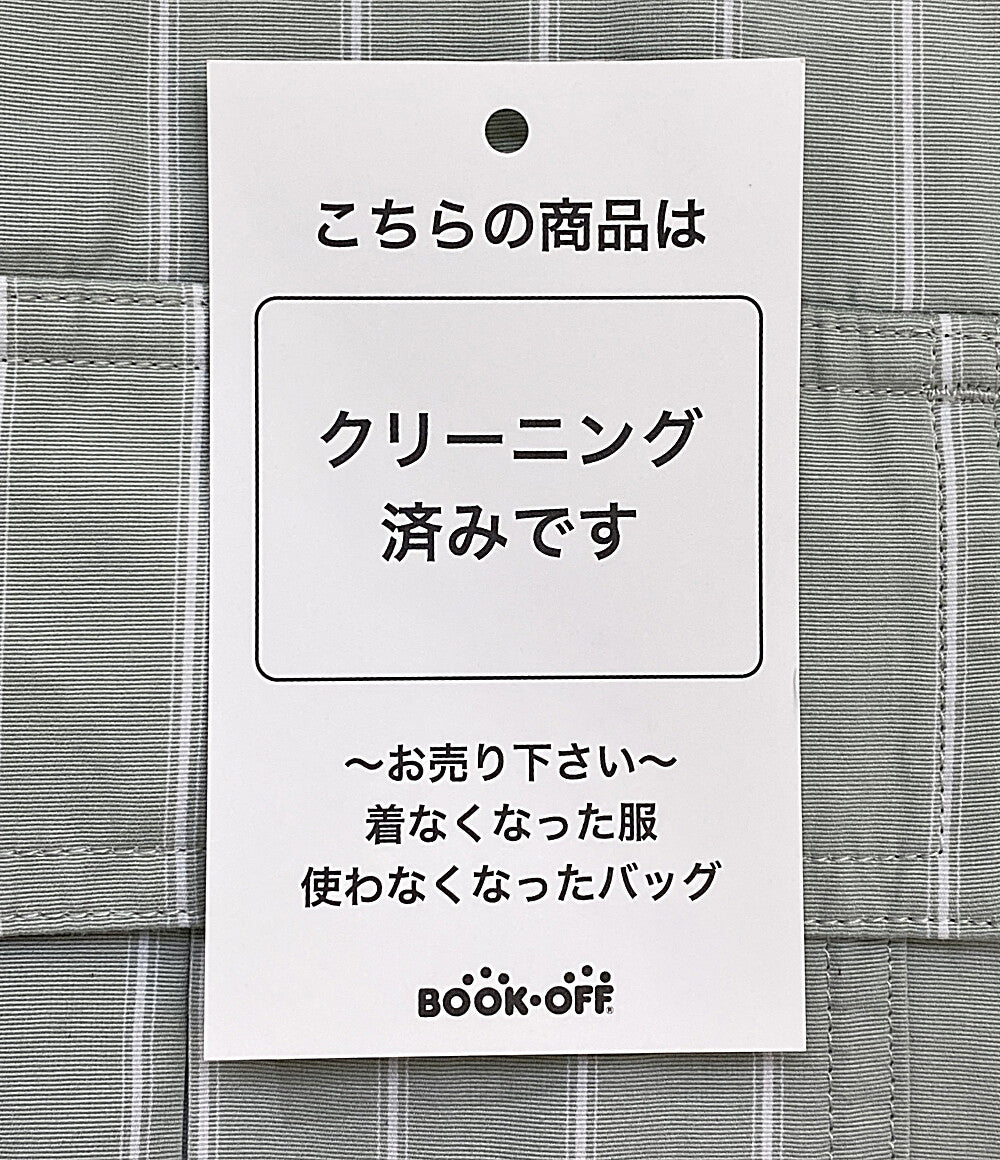 美品 イン 長袖シャツ グリーン ストライプ ID25S-BL02 レディース SIZE 36 IHNN