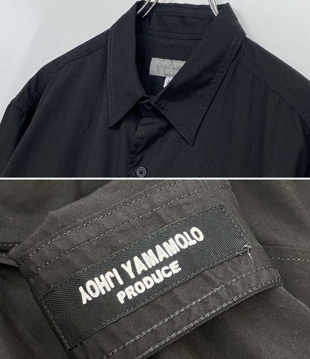 ヨウジヤマモトプールオム 長袖シャツ HO-B01-001 メンズ SIZE 4 YOHJI YAMAMOTO POUR HOMME