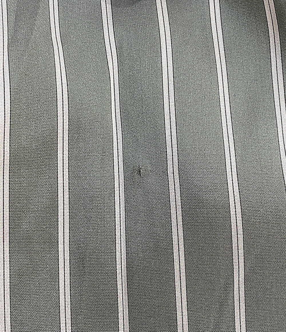 ブルネロクチネリ 長袖シャツ グリーン ストライプ レディース SIZE M BRUNELLO CUCINELLI