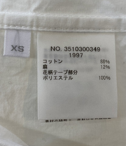 TEN×RON HERMAN テン 長袖ワンピース ホワイト コットン レディース SIZE XS ロンハーマン