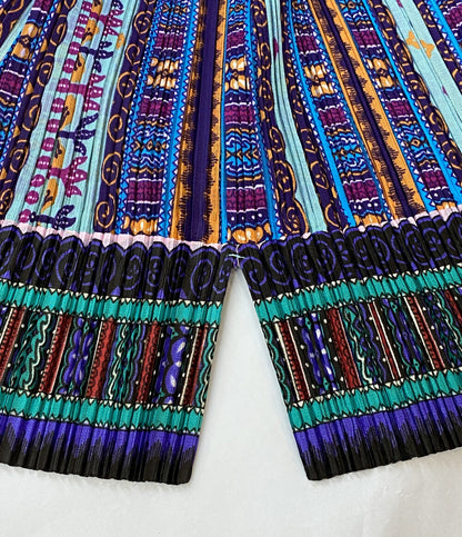 プリーツプリーズ スカート 短丈 総柄 レディース SIZE F PLEATS PLEASE