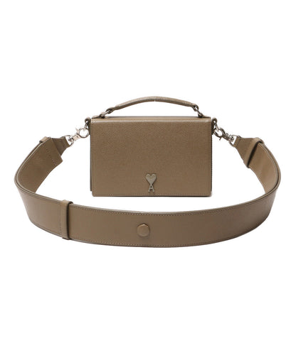 美品 アミパリス スクエア ミニショルダー レディース AMI paris