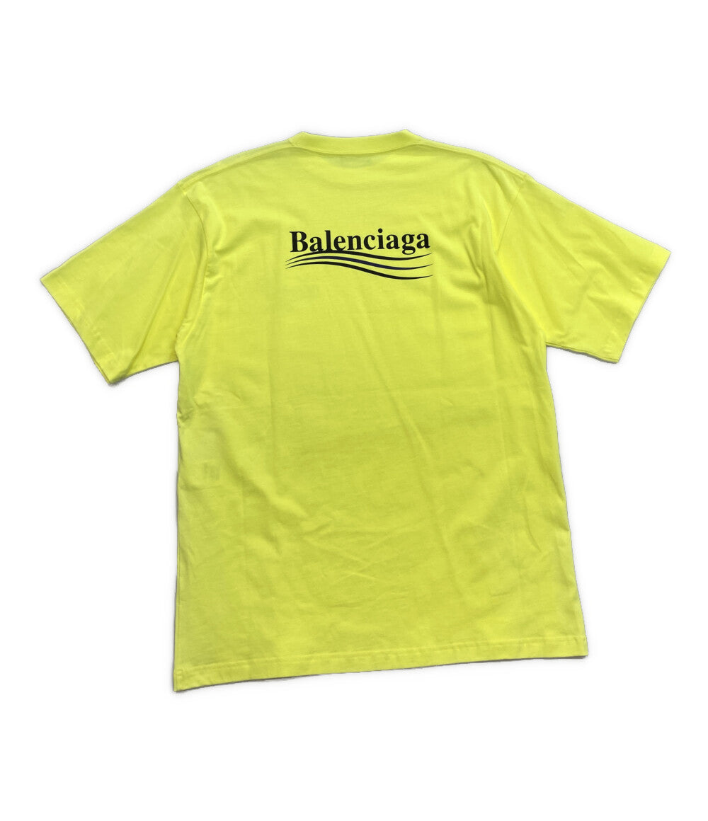 バレンシアガ BALENCIAGA イエロー ロゴシャツ BALENCIAGA イエロー T