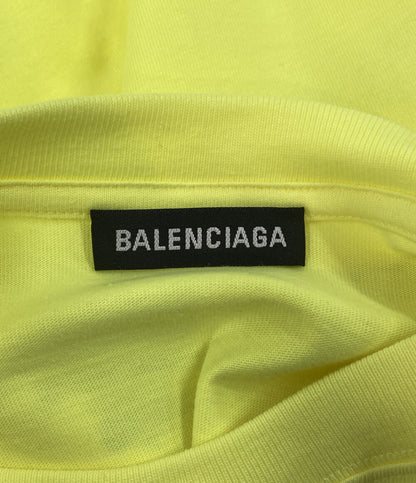 バレンシアガ 半袖Tシャツ ネオンイエロー キャンペーンロゴ メンズ SIZE XS BALENCIAGA