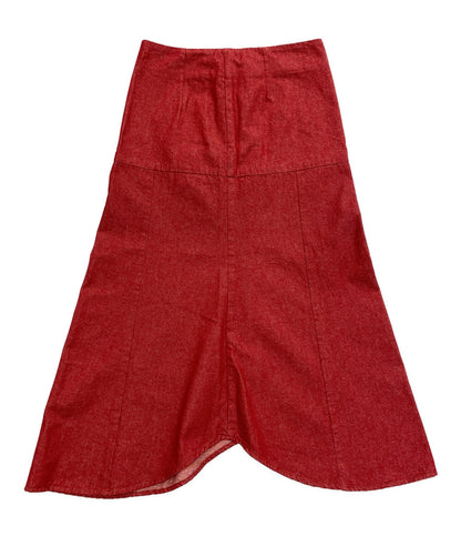 美品 MEYAME メヤメ デニムスカート 24SMESK02 レッド MEY-1868 レディース SIZE 1