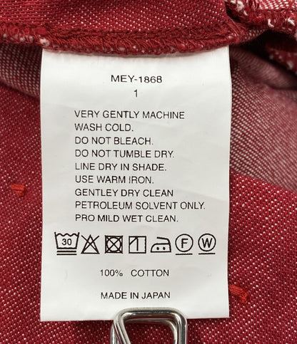 美品 MEYAME メヤメ デニムスカート 24SMESK02 レッド MEY-1868 レディース SIZE 1