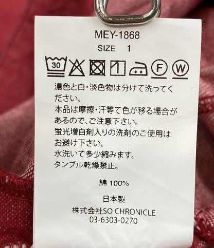 美品 MEYAME メヤメ デニムスカート 24SMESK02 レッド MEY-1868 レディース SIZE 1