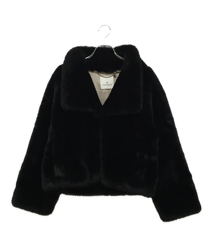 モラビト ファーコート ブラック 9093-31212 レディース SIZE 38 MORABITO