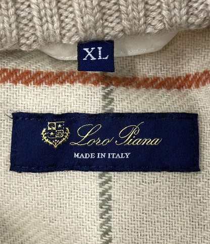 ロロピアーナ ボンバージャケット ホワイト フーディ メンズ SIZE XL Loro Piana