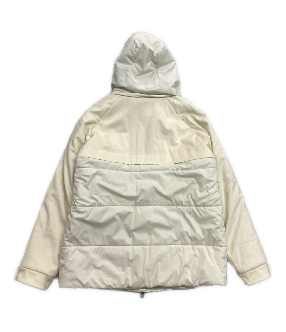 ロロピアーナ ボンバージャケット ホワイト フーディ メンズ SIZE XL Loro Piana