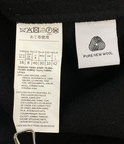 エス マックスマーラ ジップフーデッドウールコート 908601036 ネイビー レディース SIZE 42 ’S Max Mara