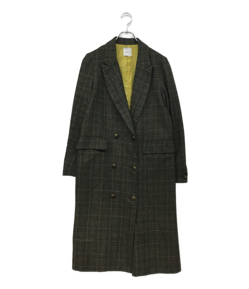 AMERI アメリ コート グレンチェック グレー 017260050 レディース SIZE -