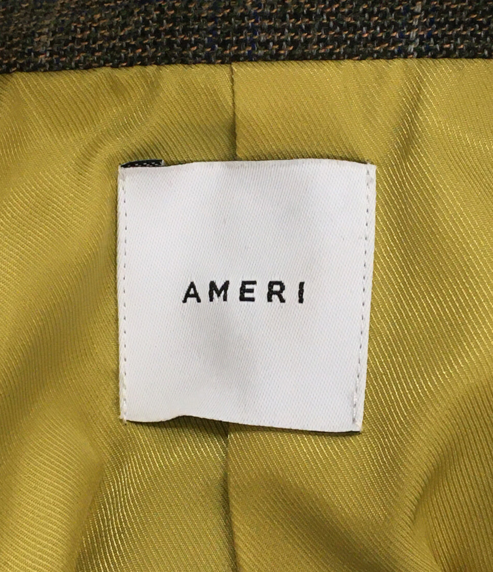 AMERI アメリ コート グレンチェック グレー 017260050 レディース SIZE -