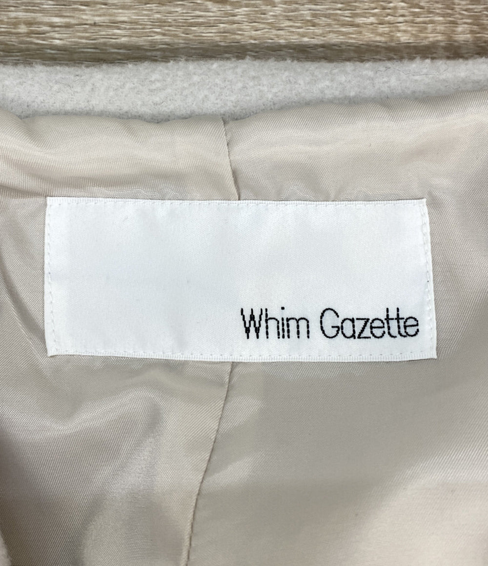 ウィム ガゼット ショートコート WGZ1032408A0006 レディース SIZE F Whim Gazette