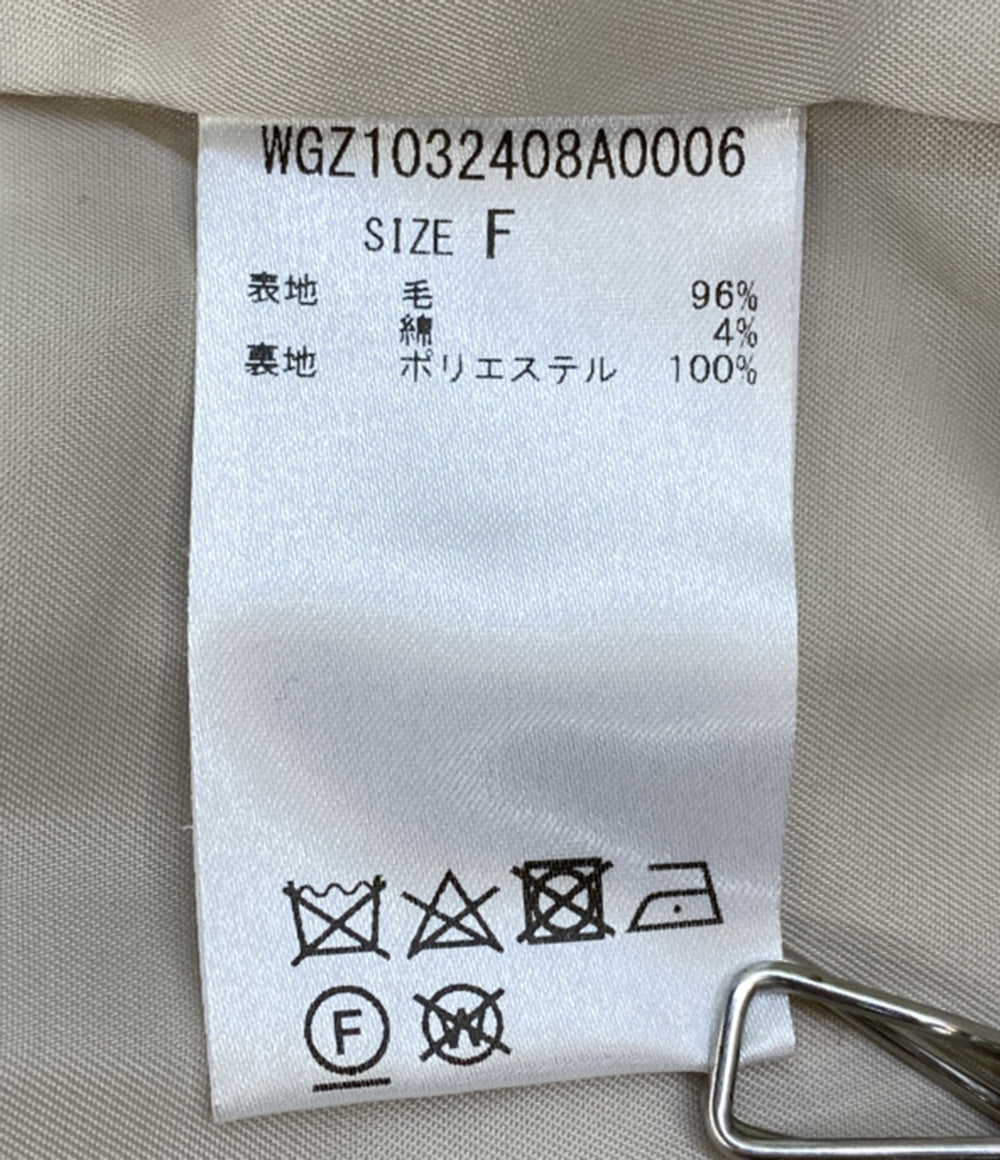 ウィム ガゼット ショートコート WGZ1032408A0006 レディース SIZE F Whim Gazette