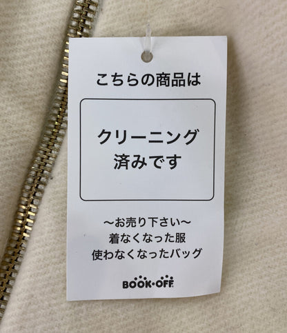 ヘルノ コート ジップアップ ウール切替 ホワイト レディース SIZE 44 HERNO