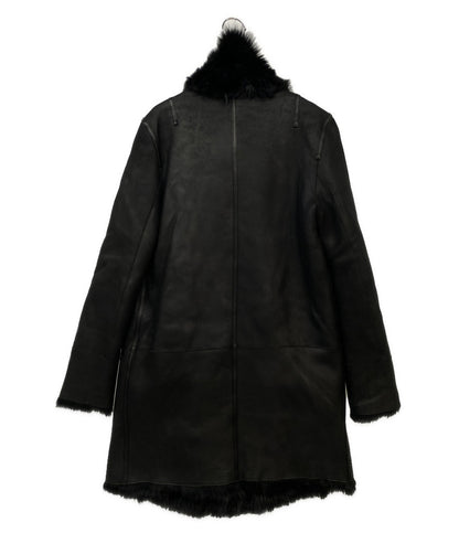 YVES SALOMO レザーコート ブラック レディース SIZE 36 イヴサロモン