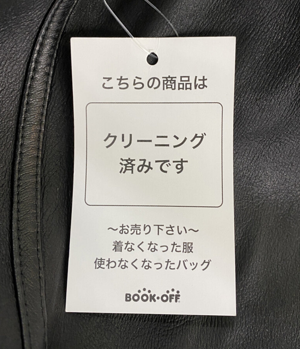 YVES SALOMO レザーコート ブラック レディース SIZE 36 イヴサロモン