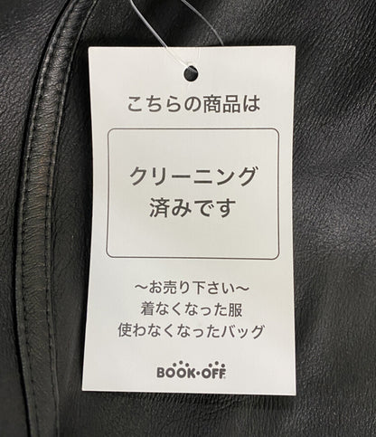 YVES SALOMO レザーコート ブラック レディース SIZE 36 イヴサロモン