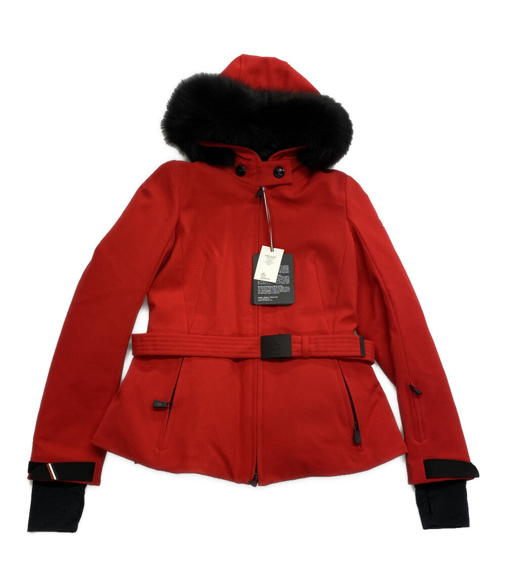 美品 MONCLER ダウンコート レッド BAUGES レディース SIZE 3 モンクレール