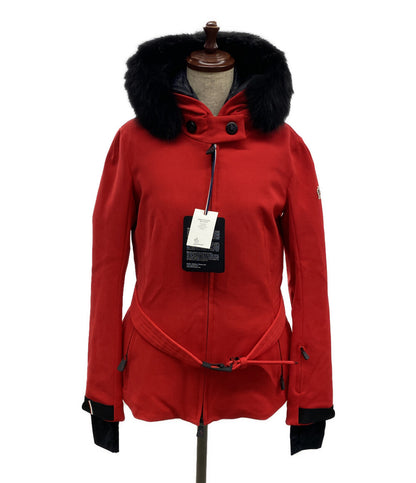 美品 MONCLER ダウンコート レッド BAUGES レディース SIZE 3 モンクレール