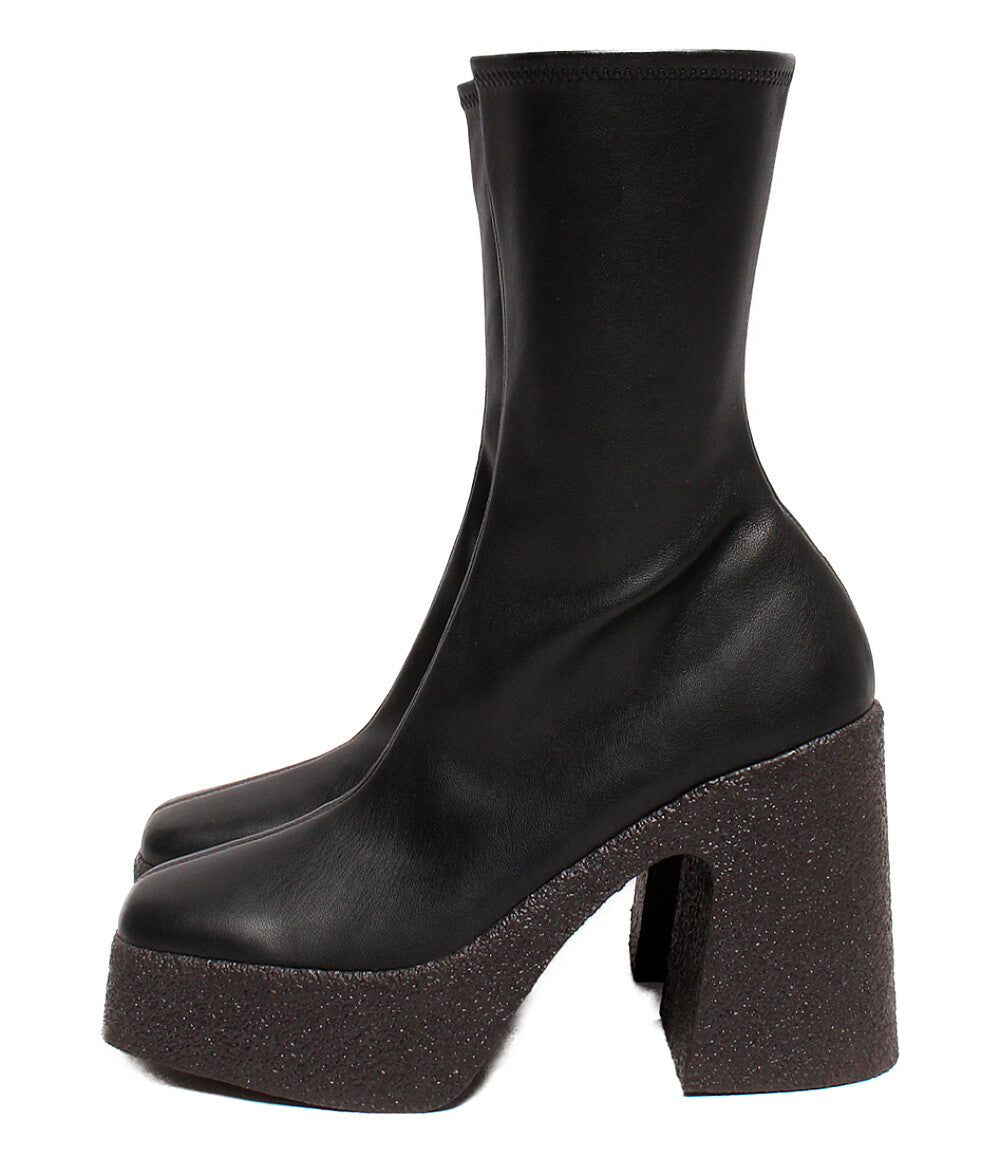 ステラマッカートニー ブーツ ブラック ゴアヒール レディース SIZE 36 STELLA McCARTNEY