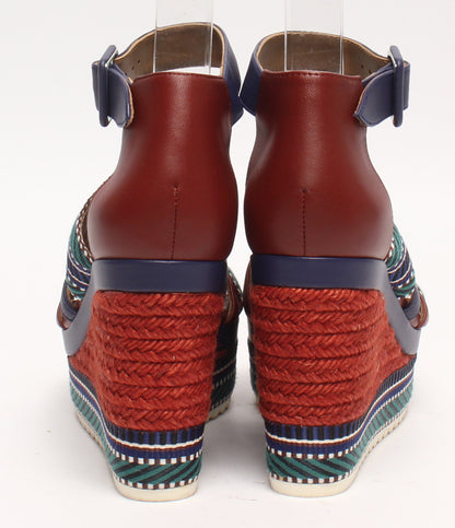 エルメス サンダル ローマエスパドリーユ ウェッジソール レディース SIZE 36 HERMES