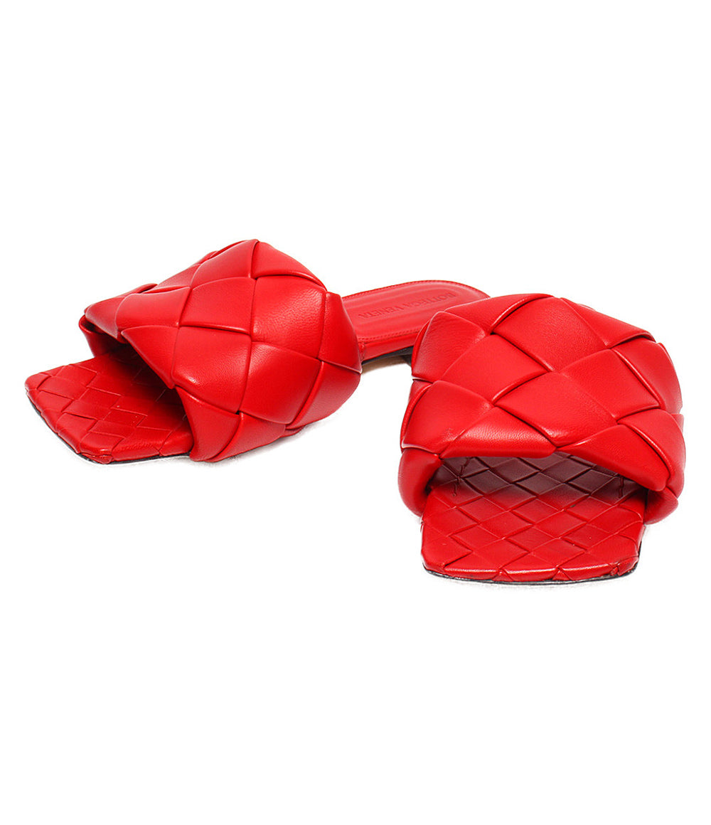 ボッテガヴェネタ サンダル リドフラット レッド レディース SIZE 37 BOTTEGA VENETA