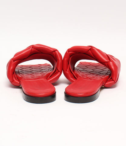 ボッテガヴェネタ サンダル リドフラット レッド レディース SIZE 37 BOTTEGA VENETA