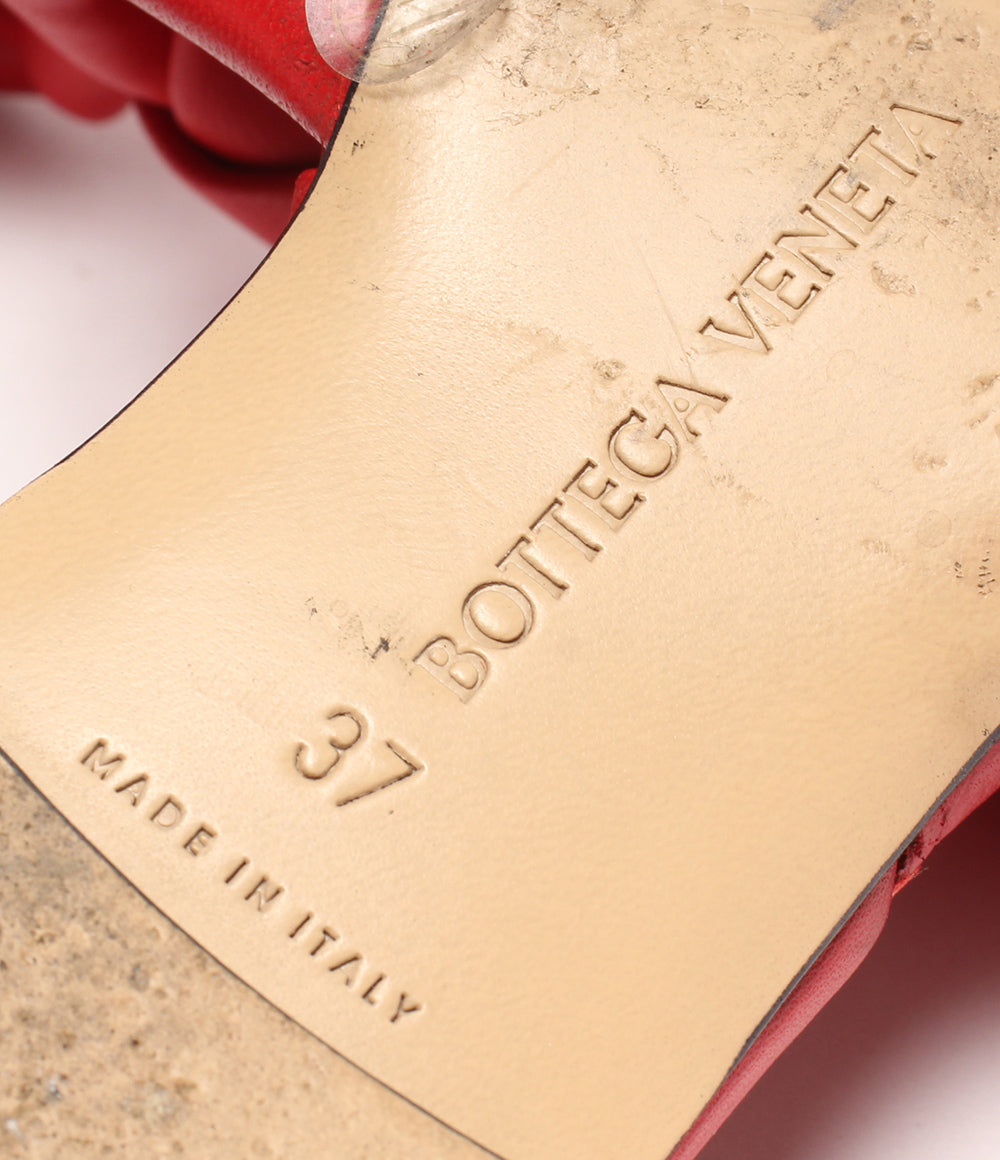 ボッテガヴェネタ サンダル リドフラット レッド レディース SIZE 37 BOTTEGA VENETA