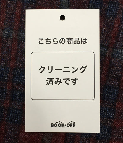 美品 イザイア テーラードジャケット レッドチェック PR41 02415 01653 A メンズ SIZE 48 ISaia