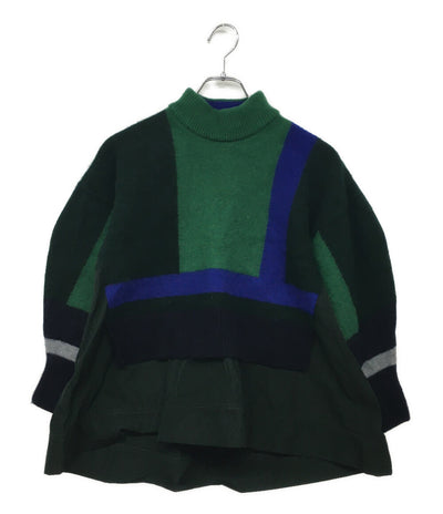 ENFOLD ニット COLOR-BLOC PULLOVER 300HA470-2360 レディース SIZE 36 エンフォルド