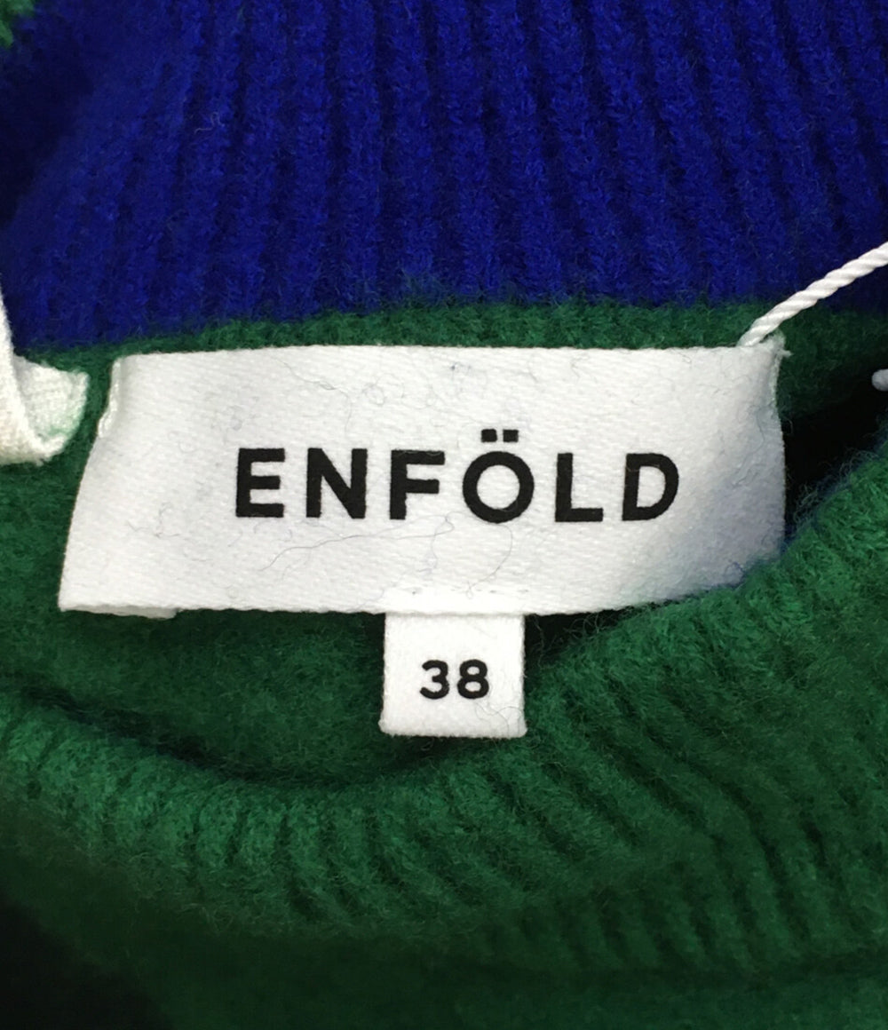 ENFOLD ニット COLOR-BLOC PULLOVER 300HA470-2360 レディース SIZE 36 エンフォルド
