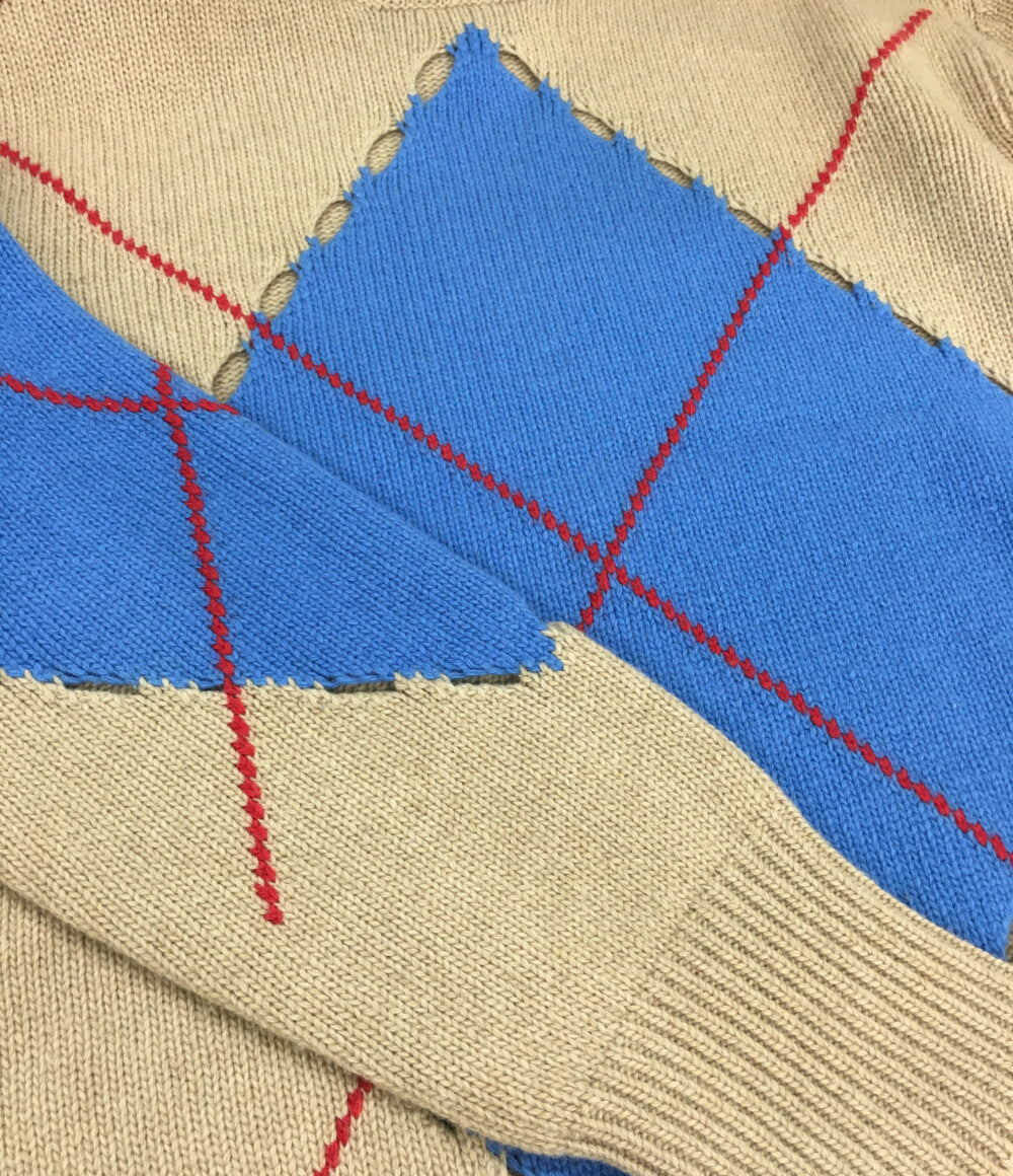 MSGM ニット アーガイル 2141MDM11 メンズ SIZE XS エムエスジーエム