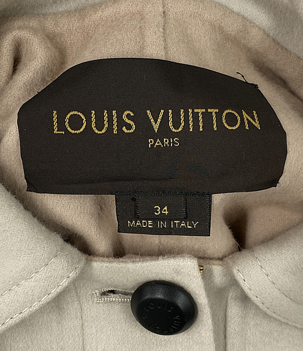 ルイヴィトン ポンチョ ウール アンゴラ ベージュ F6C016UEZ 14AW レディース SIZE 34 LOUIS VUITTON
