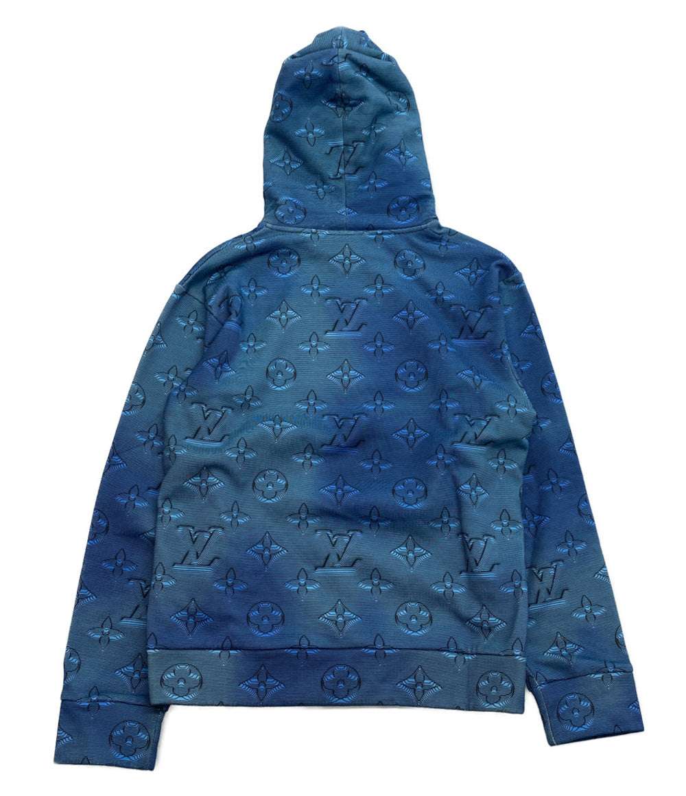 ルイヴィトン 美品 2022AW プルオーバーパーカー 3Dモノグラム メンズ SIZE M LOUIS VUITTON